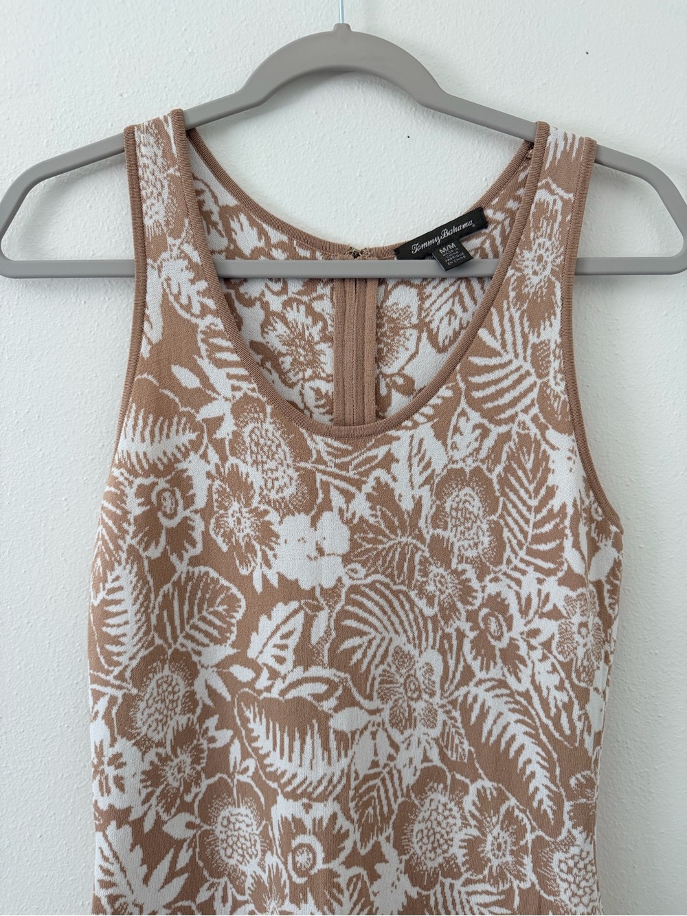 Tommy Bahama Del Lago Nautical Neutral Coastal Tropical Floral dress size medium - Picture 9 of 11
